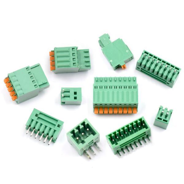 China 2.50mm Pitch Screwless Spring Crimping Pluggable PCB Terminal Blocks wholesale