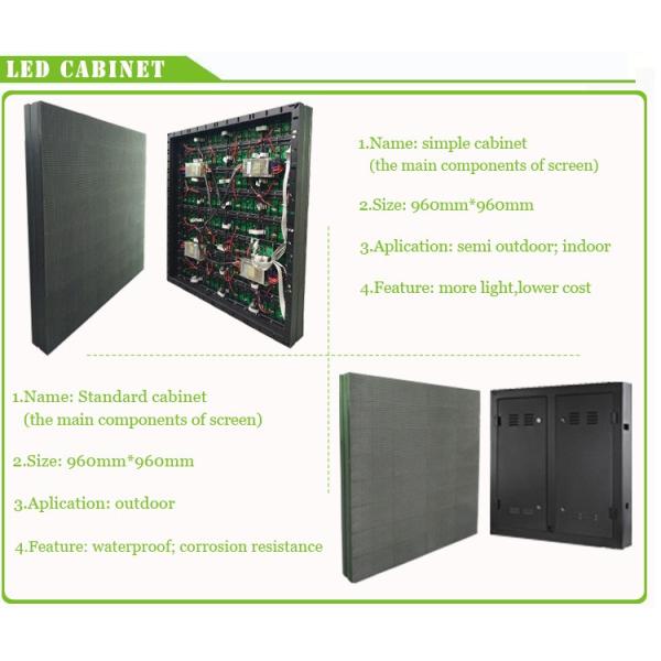 High brightness Outdoor led advertising Pitch 6mm display, led display screen outdoor p6