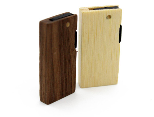 MINI memory stick pendrive wooden rotatable usb flash drive 4GB 8GB memory card