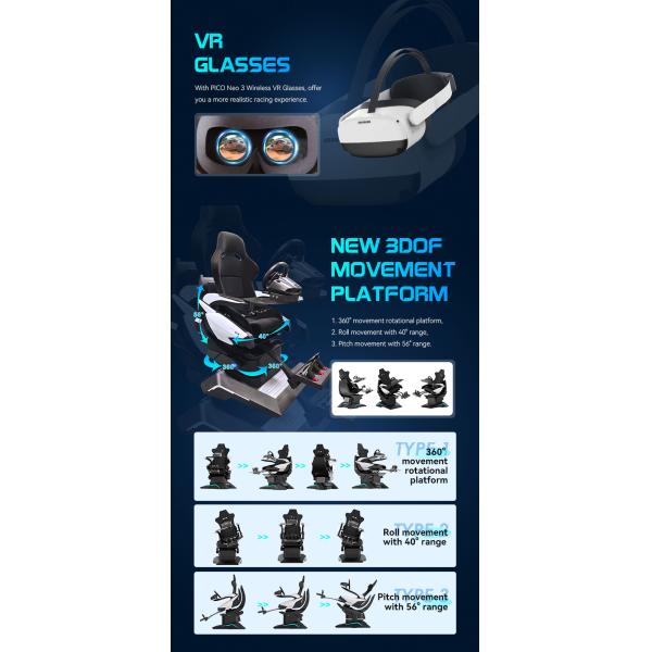 Realistic Vr Racing Games With Steering Wheel Driving Arcade Game Machine