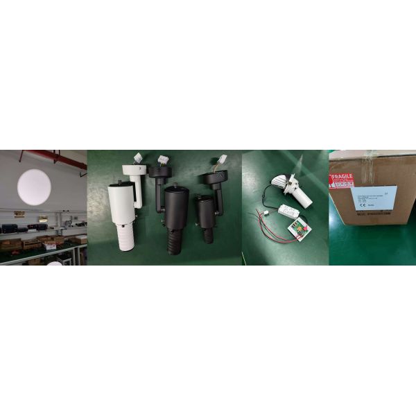 LED Shapeable Track Logo Gobo Projector Light White Zoomable Dali Dim IP65 Ra97+ Gallery Art Exhibition Museum