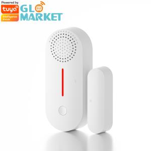 China Smart Tuya WiFi Window Door Sensor Sound And Light Home Security Alarm on sale