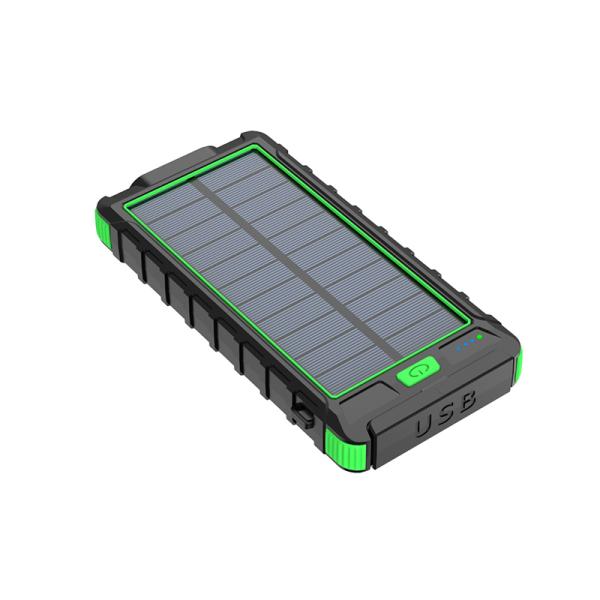 Micro USB Input Interface 10000mAh Power Bank with Compass and Solar Power Supply