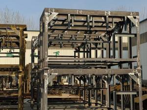 China Silver Steel Structure Platform Customized According To Wind Tower Specifications Bolted Installation Method on sale