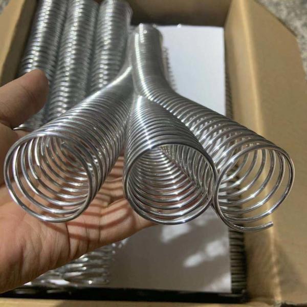 Quality Wire Diameter 2.0mm Electroplating Notebook Silver Spiral Binding Coil for sale