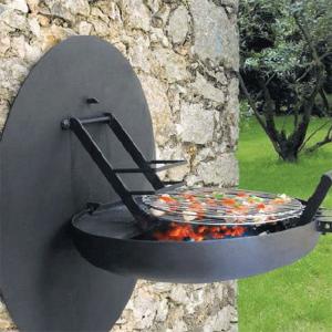 China Fold Hanging  Steel BBQ Grill  Garden Portable Barbecue Grill Wall Installation wholesale