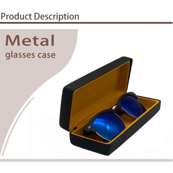 ODM Black Personalized Hard Metal Sunglasses Case