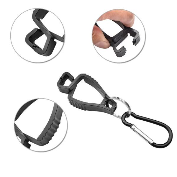 Custom Printed Plastic Glove Clips Polyoxymethylene Safety Glove Clips