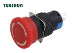 Plastic Emergency Stop Push Button Switch , Panel Mounted Emergency Stop Button
