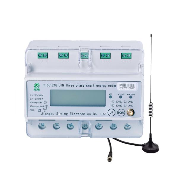 Quality Three phase Din rail Multi Tariff Digital LCD Display Voltage Smart Wifi Electric Energy Meter From Saving for sale