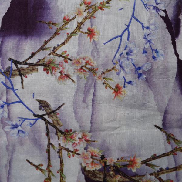 Challis 30s*41s Textile Spun Viscose Blend Rayon Fabric Cloth Digital Printing