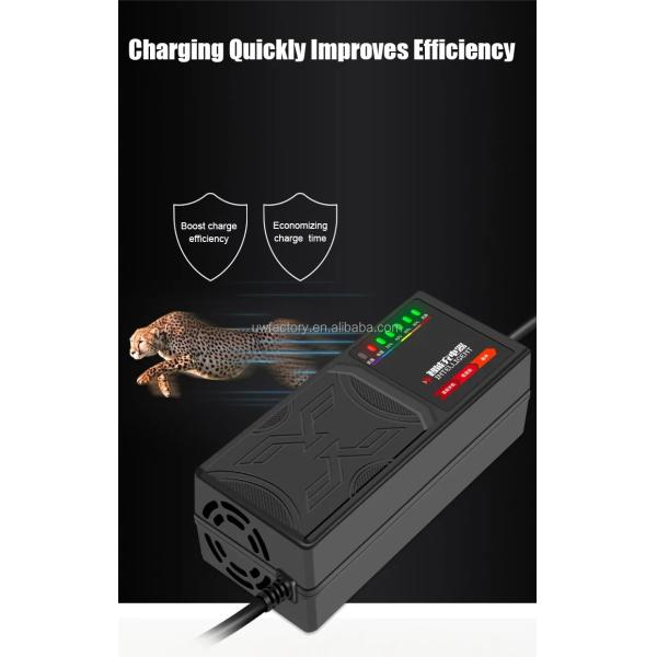 Smart Charger 110V 120V 220V 230V 240V 96V 20AH Lead Acid Charger 48V 72V 32AH Automatic Identification 100-240V/0.9A