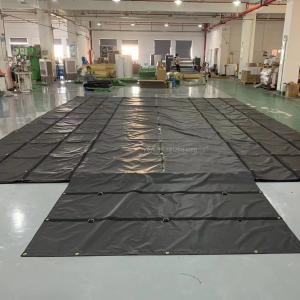 China Heavy Duty PVC Tarpaulin Fabric Flatbed Lumber Tarps PVC Coated Fabric wholesale