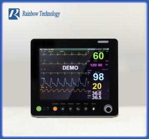China Touch Screen Multi Parameter Patient Monitor With ECG HR PR SPO2 NIBP RESP TEMP on sale