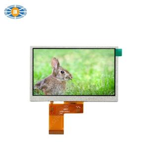 China High Brightness 5 Inch LCD Monitor 500cd/m2 TFT LCD Capacitive Touchscreen wholesale