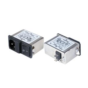 UL Approve Three In One Socket Filter Plug In EMI Filter For Power Supply