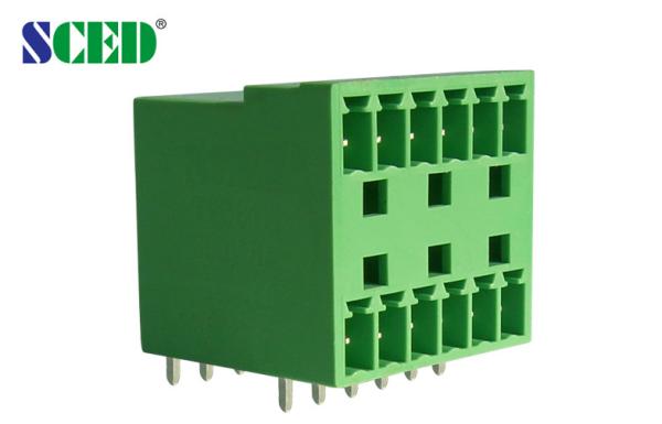 Quality 3.81mm Pluggable Terminal Block Connector , Male Sockets Plug In Terminal Blocks for sale