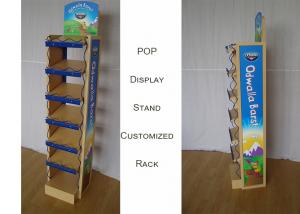 China POP MDF Branded Display Stands With Metal Frame Graphic Sides Customize Size wholesale