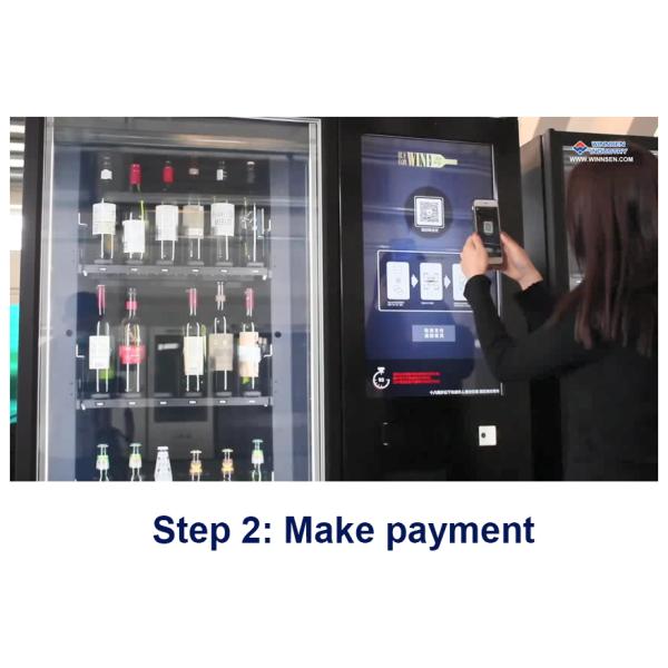 Cold Bottled Qr Scan Payment Wine Vending Machine