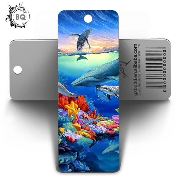 Customized Special Shape 3D Lenticular Bookmark Flip Changing Effect Image