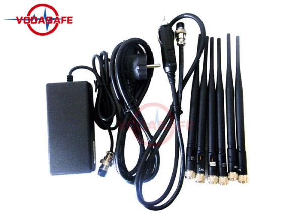 Quality 16W Fixed Indoor Mobile Phone Signal Jammer 50m Coverage Range Easy Operation for sale