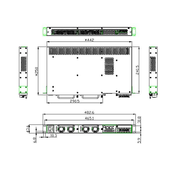 3200W 60A Rectifier Used In Telecommunication