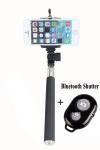 Handheld monopod with remote for ios 4.0 / android 3.0 Smartphone Bracket