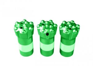 Threaded Rock Button Drill Bit Hemispherical Ballistic Parabolic Conical Button Type