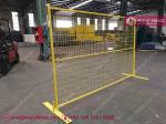 6x9.5ft Temporary Fencing panels with Yellow Powder Coated | 1" square pipe