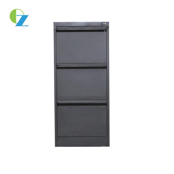 Quality Goose Neck Handle Steel 3 Drawer Document Storage Cabinet With Lock Key for sale