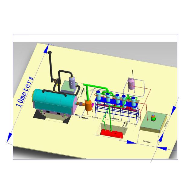 Pyrolysis Machines for Converting Small Waste Plastic to Diesel Fuel Oil 380V Voltage