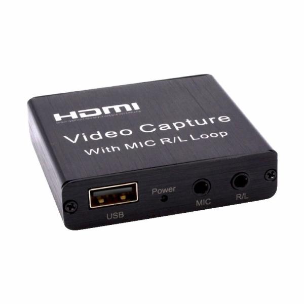 Quality PS4 USB 2.0 Video Capture Card LPCM HDMI Video Grabber With Mic Loop R L for sale