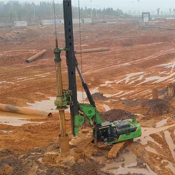Tysim Kr220c 220 kN.m Torque Hydraulic Piling Rig Machine for 2m Dia 68m Depth Borehole Drilling