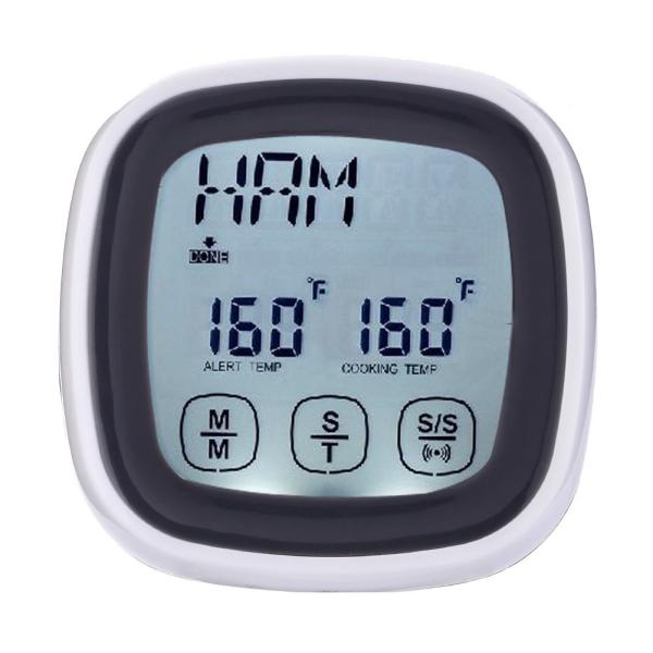 Mini LCD Kitchen Timer Touchscreen Digital Meat Cooking Thermometer and Timer