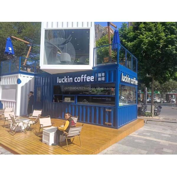 Hotel Prefab Movable Shop Modern Design Prefabricated Restaurant Bar Sales Kiosk Tiny Home Made of Steel Sandwich Panel