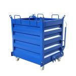 Effortless Steel Garbage Bin Waste Disposal in Workshop Easy Button Open Scrap