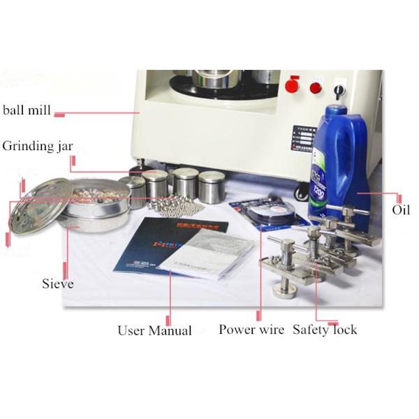 100l Dry / Wet Grinding Mill / Small Ball Mill For Batch Production Large Capacity