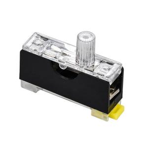 China 10A 35mm Din Rail Mount Fuse Holder 3AG With LED Indicator Light on sale