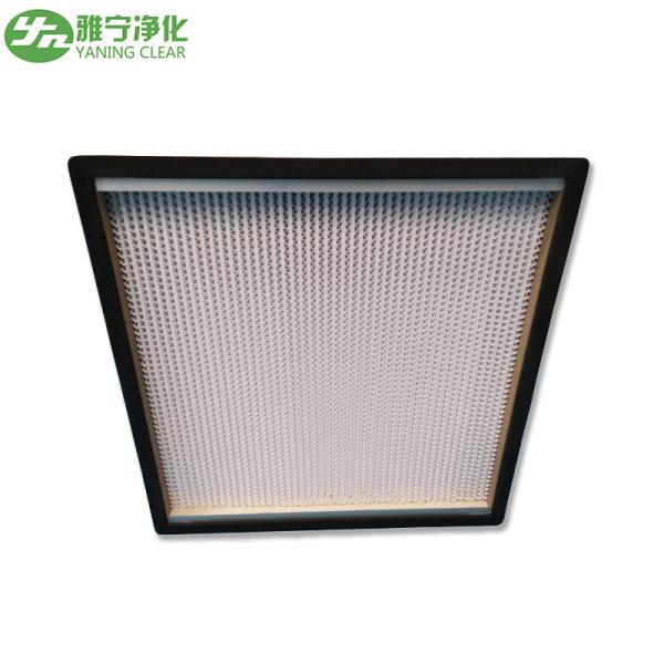Quality High Efficiency HEPA Media Filter / Glass Filter With Sandwich Wooden Board Frame for sale