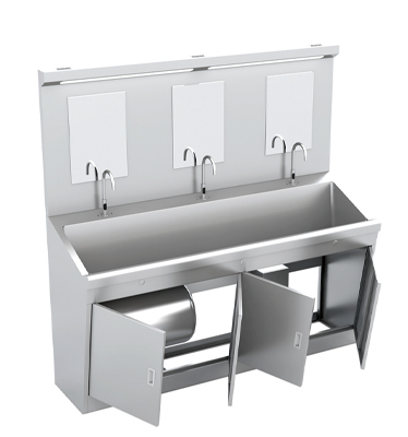 Laboratory Operating Table Sampling Stainless Steel Hand Wash Sink Stretchable Faucet Instant Hot Water Mix Water Wash Sink