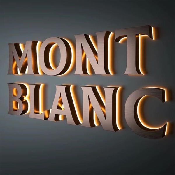 Quality Customized Size LED Illuminated Sign 28C Temperature For Company Reception for sale