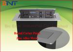 Multi Function Conference Desktop Pop Up Power Socket Box Zinc Alloy Round