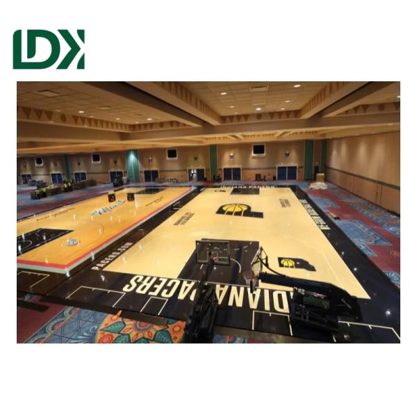 Professional Grade Spliced Wooden Sports Flooring Premium Indoor Training Competition Surfaces