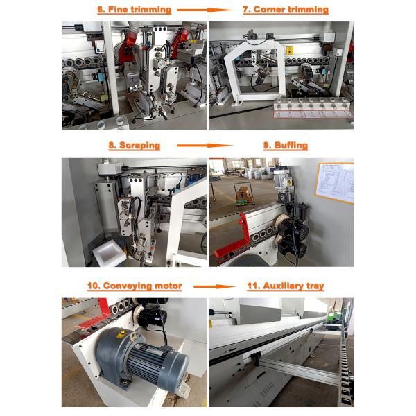16.5KW Power Building Material Shops Wood Furniture Machine Straight Automatic Edge Bander