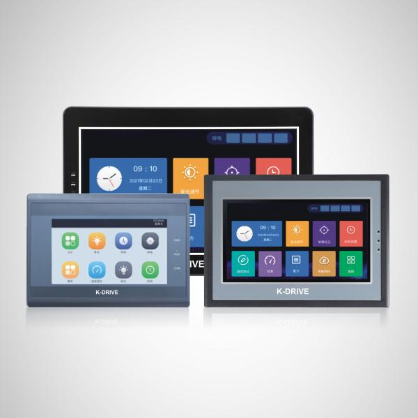 Quality Practical Black HMI Display Screen , 4.3/7/10 Inch Touch Screen HMI Panels for sale