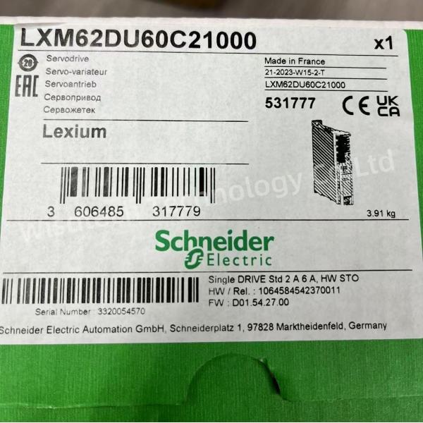 Quality LXM62DU60C21000 Schneider Electric  Lexium 62 Single Drive - 6 A for sale