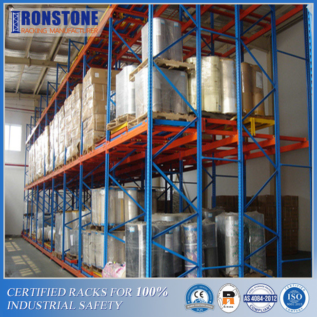 China Fast Picking Process Push Back Racking System With Extended Lifespan wholesale