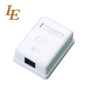 Cat3 Utp Single Port Surface Mount Box RJ11 Wall Plate Socket With Keystone Jack