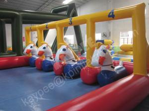 China Inflatable pony hop horse racing for adult and kid wholesale