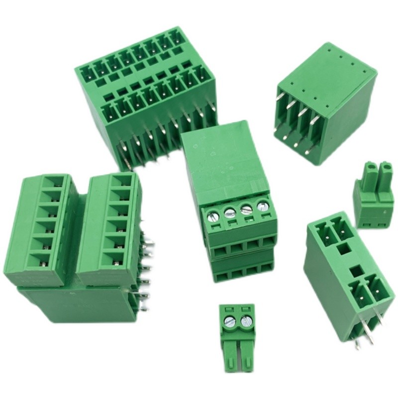 3.81mm Pitch Dual Row PCB Connectors Pluggable Screw Terminal Blocks Plug +